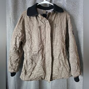 Postcard Designer Ski Jacket Wrinkle Design Winter Coat Women’s Size 42/ M